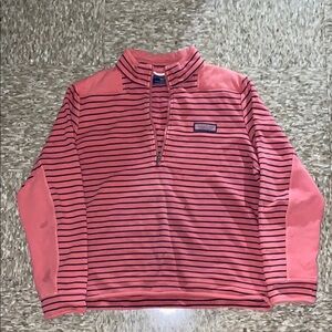Striped Quarter-Zip Pullover